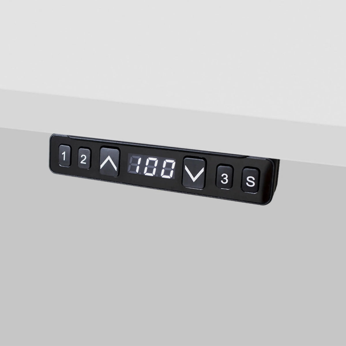 Digitales Bedienfeld mit Höhenanzeige des elektrisch höhenverstellbaren Schreibtischs XMKA 16 G von hjh OFFICE PRO