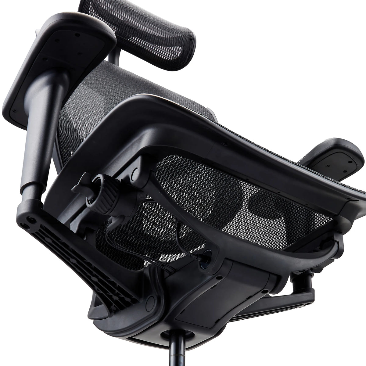 Arrière de l'assise et mécanisme du siège de bureau de qualité professionnelle ENJOY ULTRA GEN2 en noir de hjh OFFICE