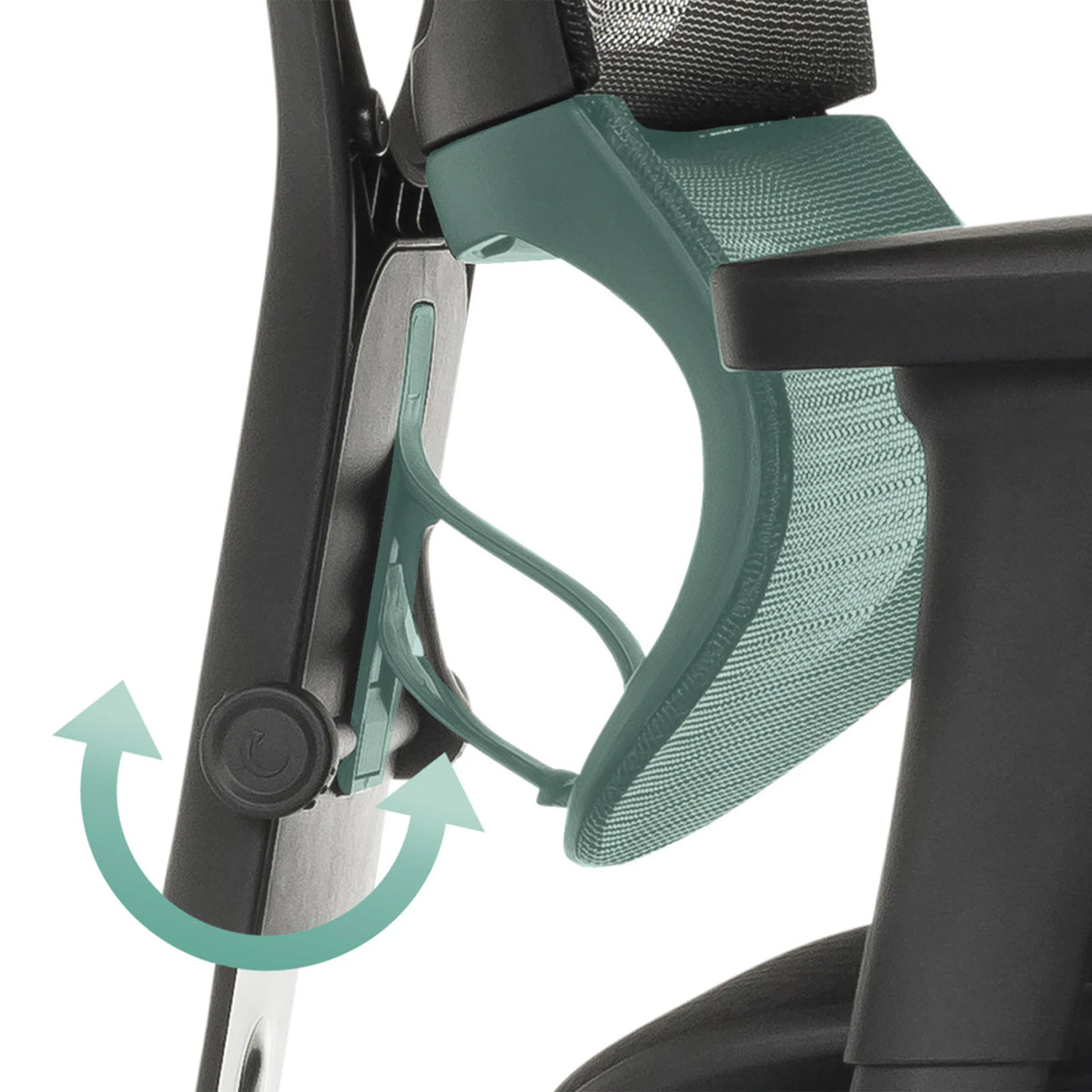 Mécanisme réglable du dossier du siège de direction de luxe ERGOHUMAN SLIM ECO F GEN2 de hjh OFFICE