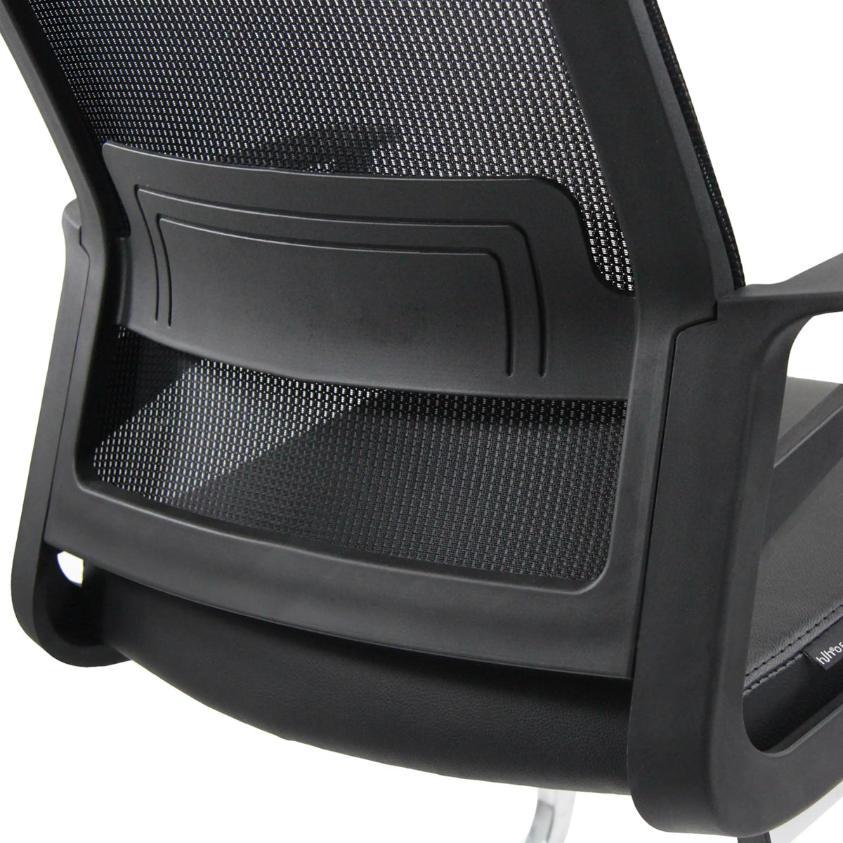 Dossier en maille respirante de la chaise cantilever INVENTOR V PRO en noir de hjh OFFICE