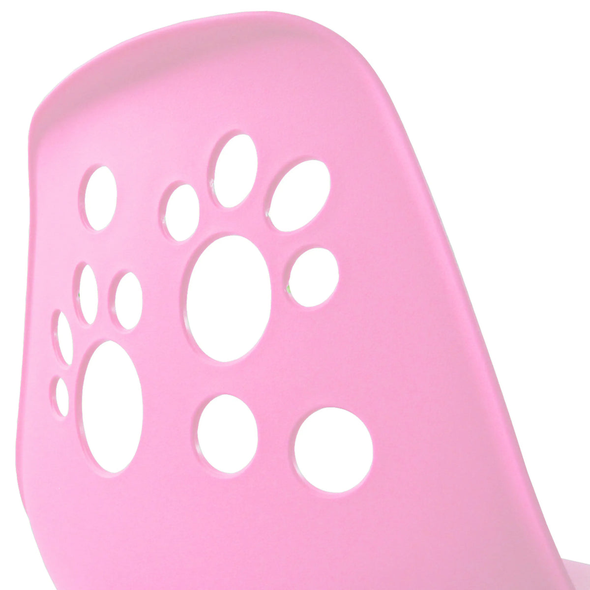 Dossier rose avec découpes en forme de pattes de la Chaise pivotante pour des enfants FANCY I de hjh OFFICE