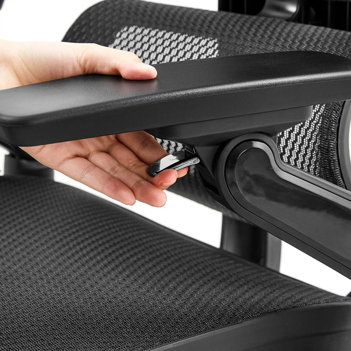 Accoudoir réglable du siège de bureau de qualité professionnelle Ergo U2 Pro3 avec levier de réglage de la hauteur de hjh OFFICE
