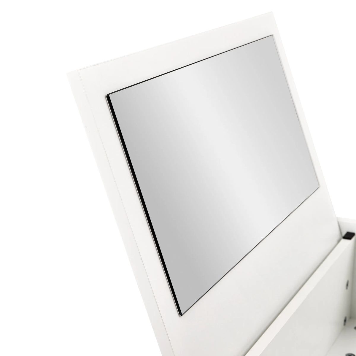 Surface du Miroir de Maquillage Glamdesk avec cadre blanc de hjh LIVING