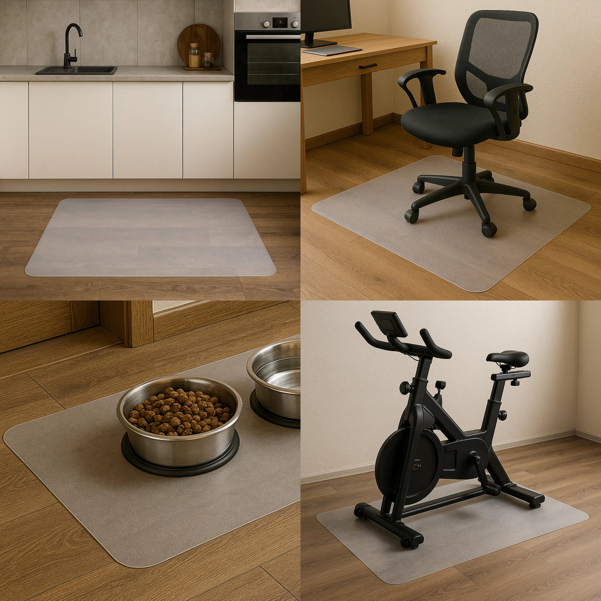 Tapis de sol FORTIFLEX blanc lait pour sols durs pour divers domaines d'utilisation de hjh OFFICE
