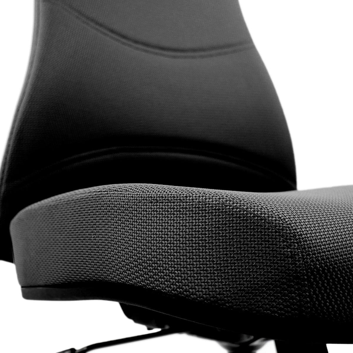 Assise et dossier en tissu du Siège de bureau de qualité professionnelle OFFICE XT en noir de hjh OFFICE