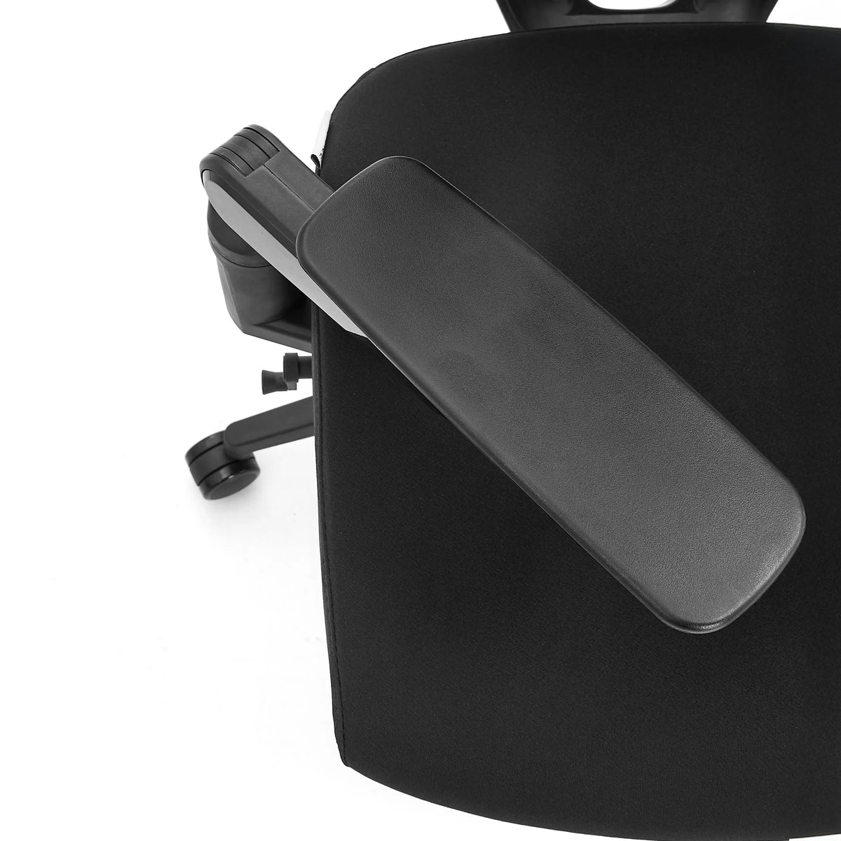 Accoudoir en plastique noir du siège de bureau de qualité professionnelle Ergo U2 Flex3 de hjh OFFICE