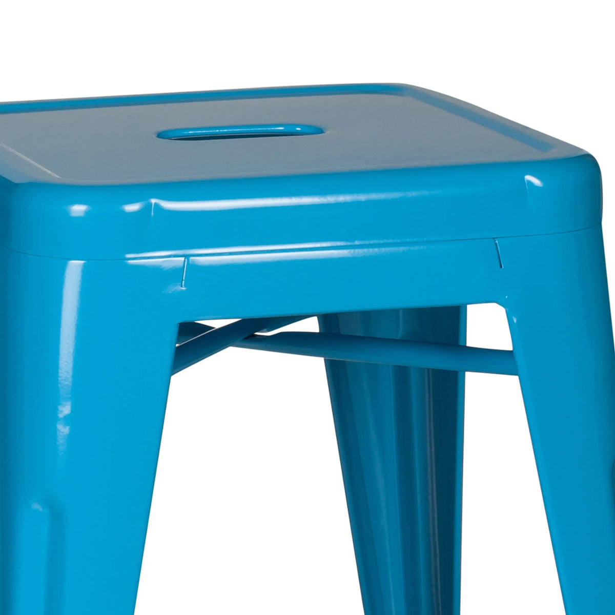 Assise et structure supérieure du Tabouret de bistrot VANTAGGIO bleu clair de hjh OFFICE