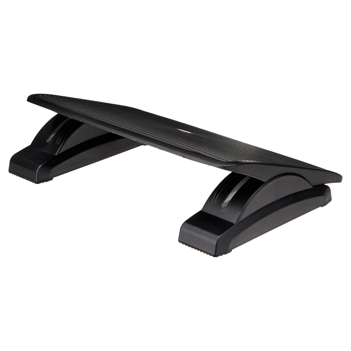 Repose-pieds PIEDINO STRIPE anthracite avec picots antidérapants sur la partie inférieure de hjh OFFICE