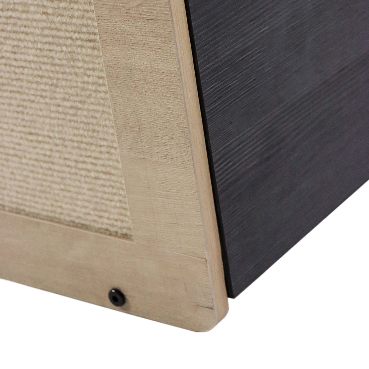 Coin de la Maison pour chat KITTY PAWBOX 2 en noir et chêne avec une vis de hjh LIVING