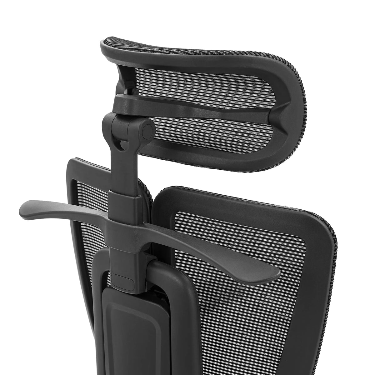 Appui-tête réglable avec housse en maille du siège de bureau de qualité professionnelle Ergo U2 Flex3 en noir de hjh OFFICE