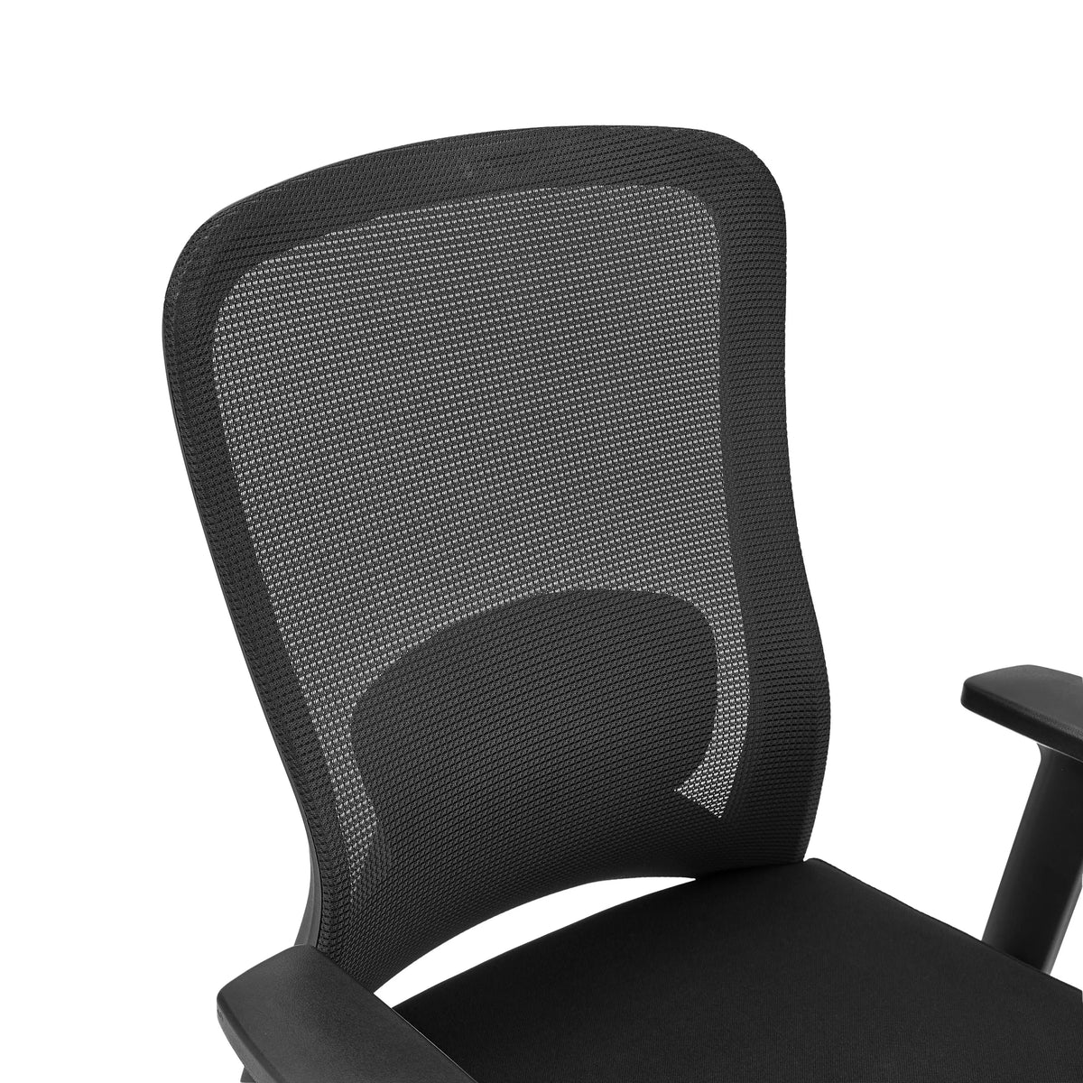 Dossier en maille respirante de la Chaise de travail Top Work 44 en noir de hjh OFFICE