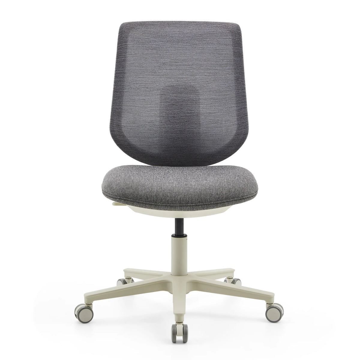 Siège de bureau à domicile Sitflex Lady gris avec dossier en maille et piètement à cinq roulettes de hjh OFFICE – vue à 360° (vue de face 0°)