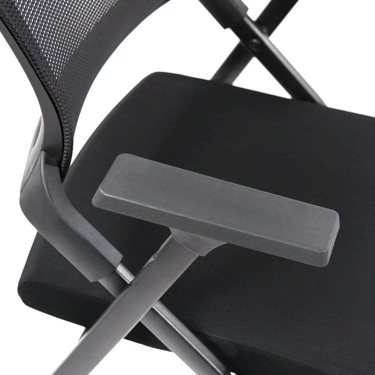 Accoudoir noir de la Chaise pliante PRIORITY II de hjh OFFICE