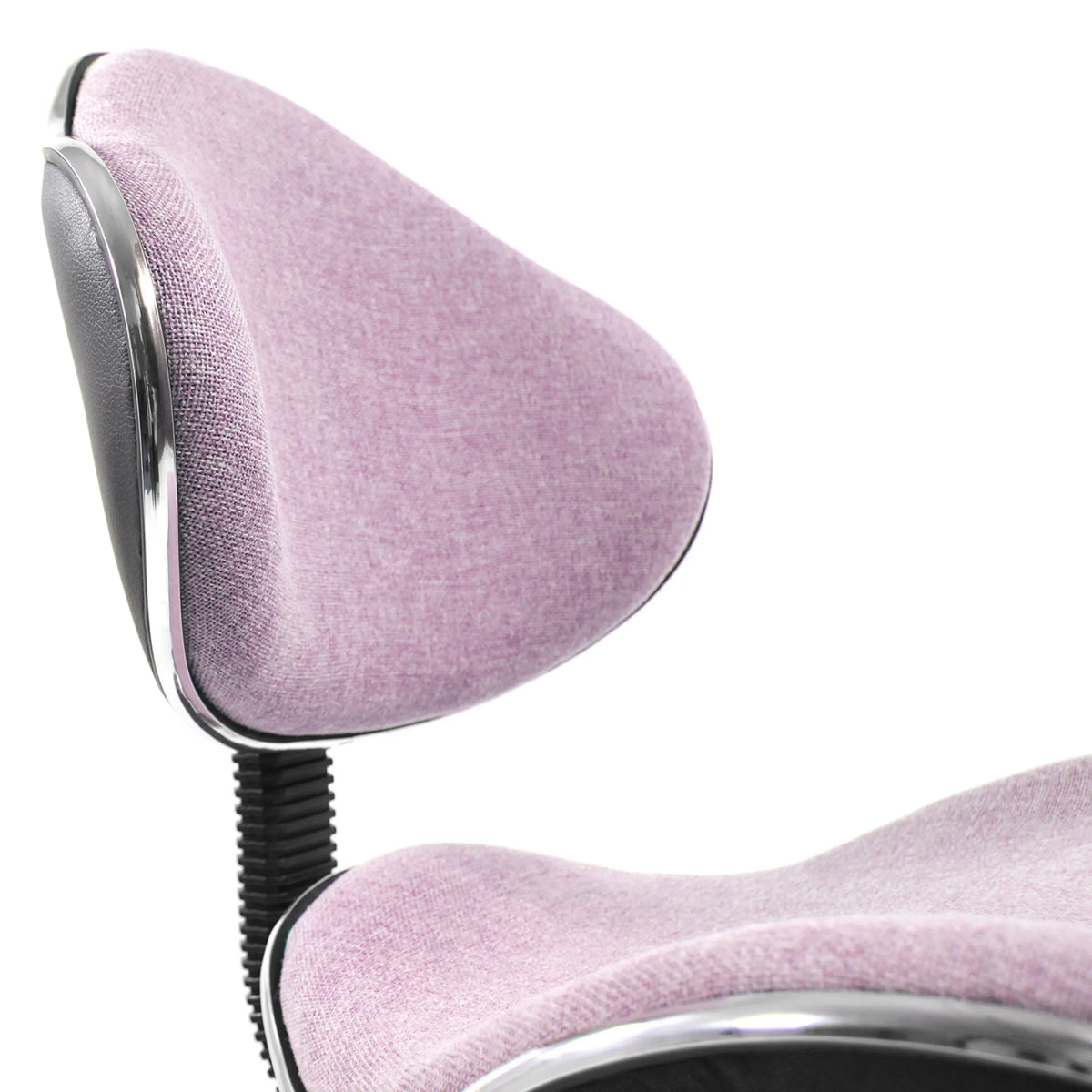 Housse en tissu rose du dossier de la chaise pivotante pour des enfants KIDDY GTI-3 avec bordure chromée de hjh OFFICE
