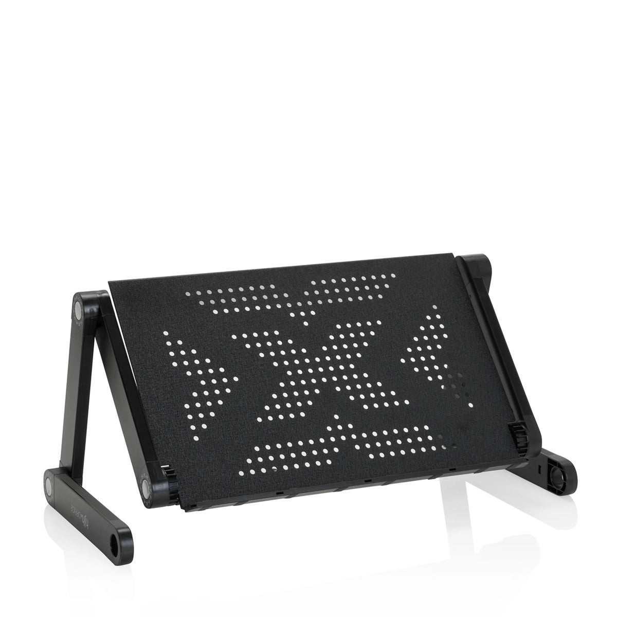 Rehausseur de bureau VM-SA II en noir avec surface perforée et pied réglable de hjh OFFICE