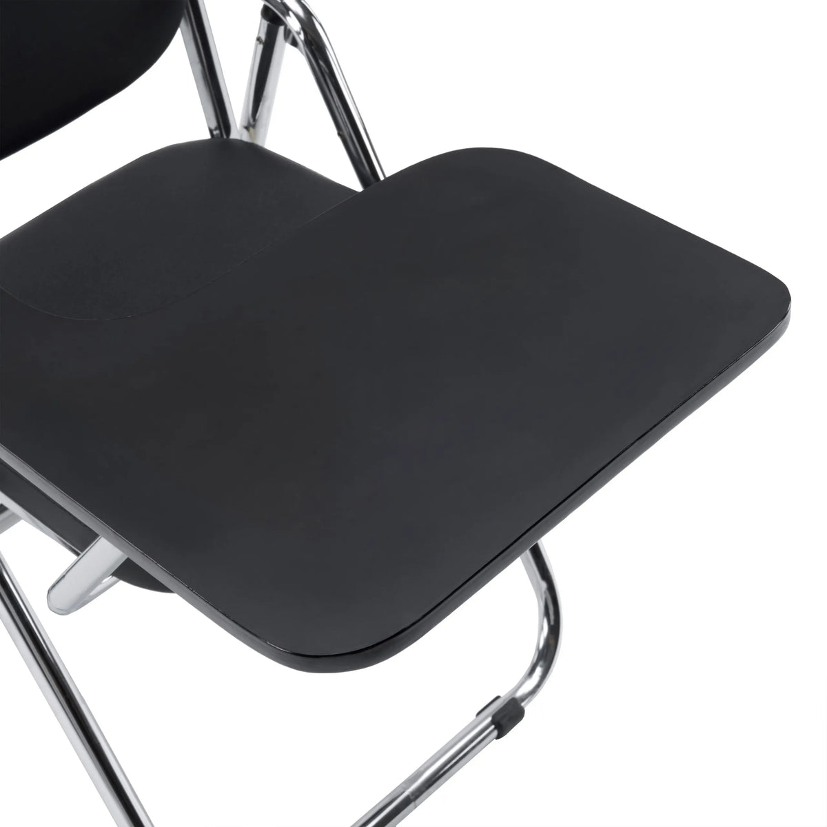 Platteau d'écriture noir de la chaise pliante Esto T avec structure chromée de hjh OFFICE