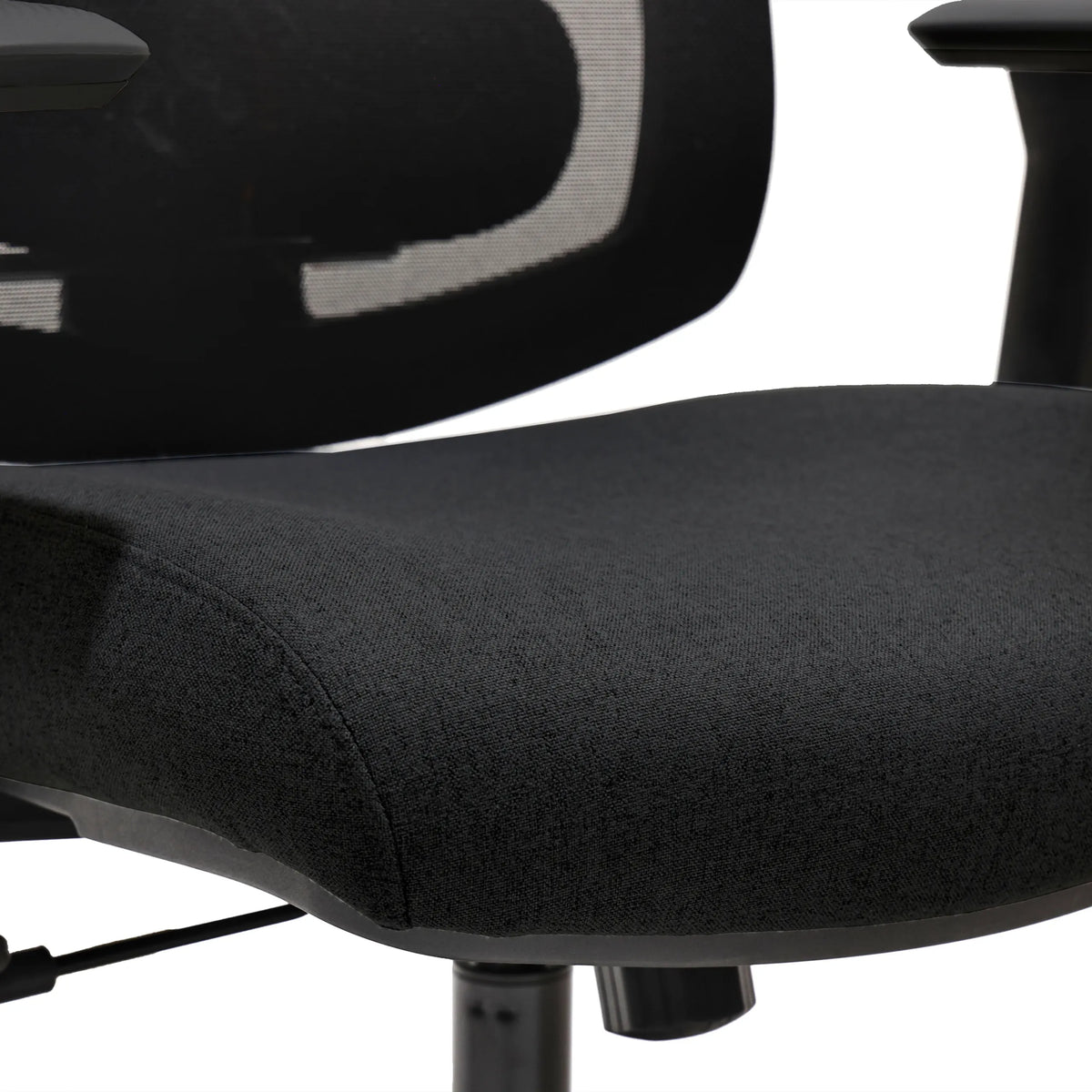 Assise recouverte de noir du siège de bureau de qualité professionnelle Mirou de hjh OFFICE