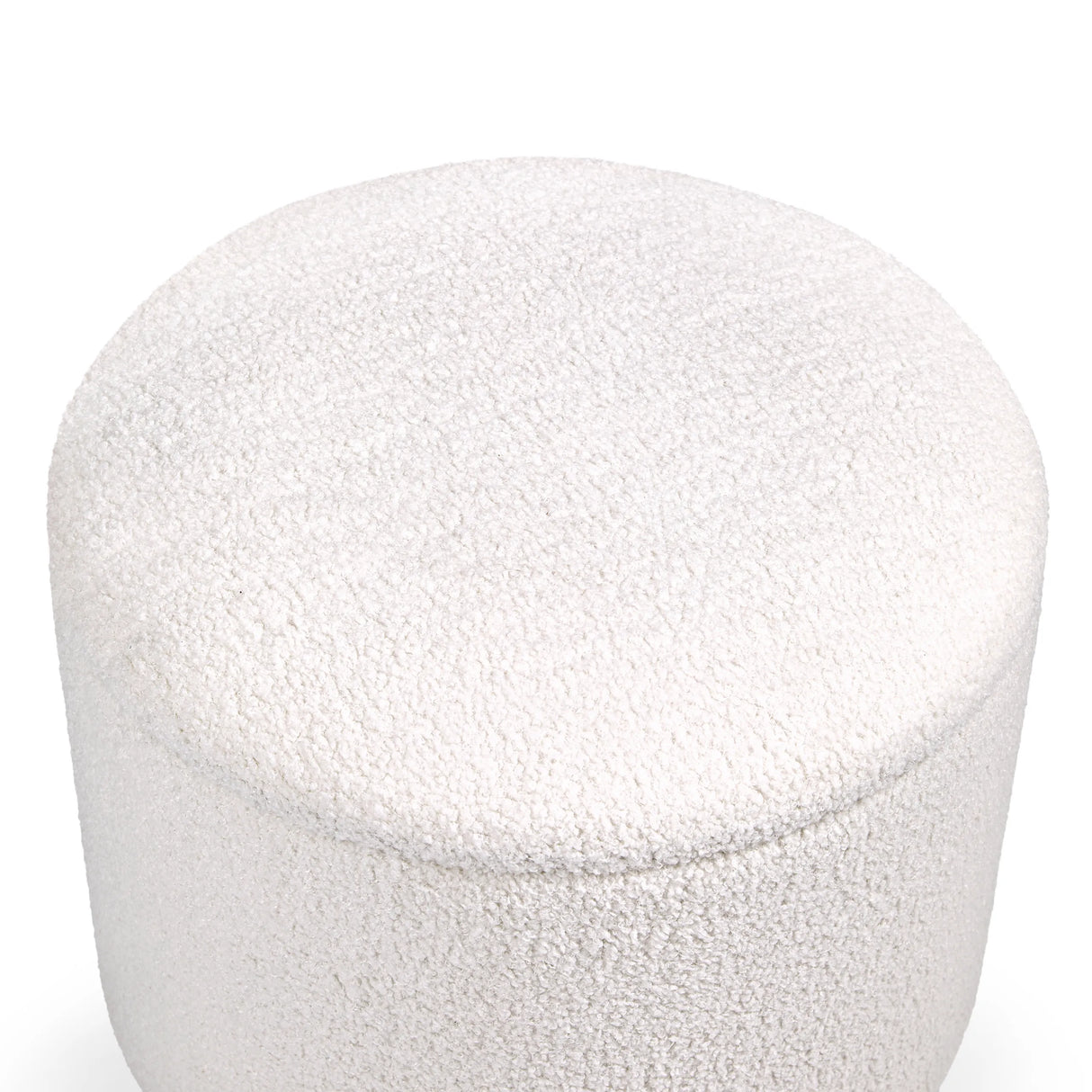 Housse en tissu blanc du Tabouret rembourré Storiano S de hjh LIVING