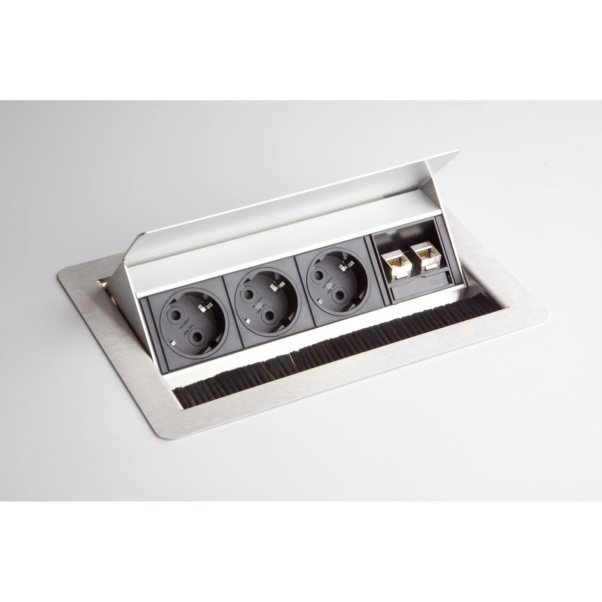 ELDATA1 | Bloc multiprises (montage incl.) | 3 x prises de courant | 2 x RJ45 - Accessoires
