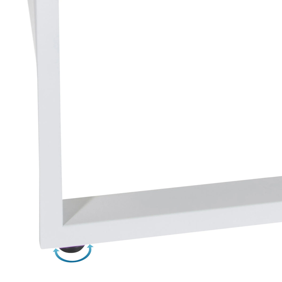 Pied réglable en hauteur du Bureau WORKSPACE LIGHT I en blanc de hjh OFFICE