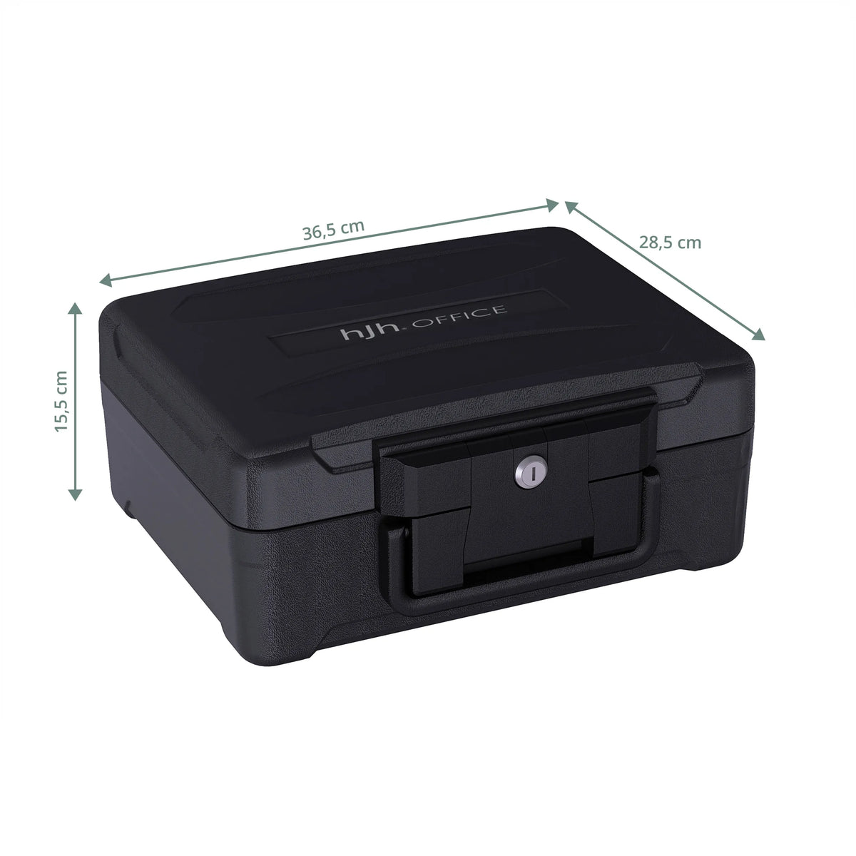 Vue dimensionnelle du Coffre-fort Safe Compact Slim avec 36,5 × 28,5 cm de hjh OFFICE