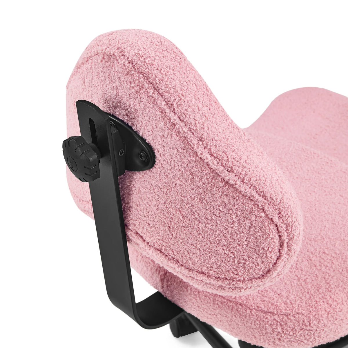 Mécanisme de réglage noir et revêtement texturé rose de la chaise de méditation Asanasit de hjh LIVING
