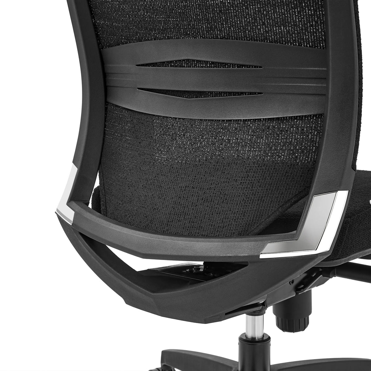 Arrière du dossier en maille du Siège de bureau de qualité professionnelle PORTO MAX HIGH I en noir de hjh OFFICE