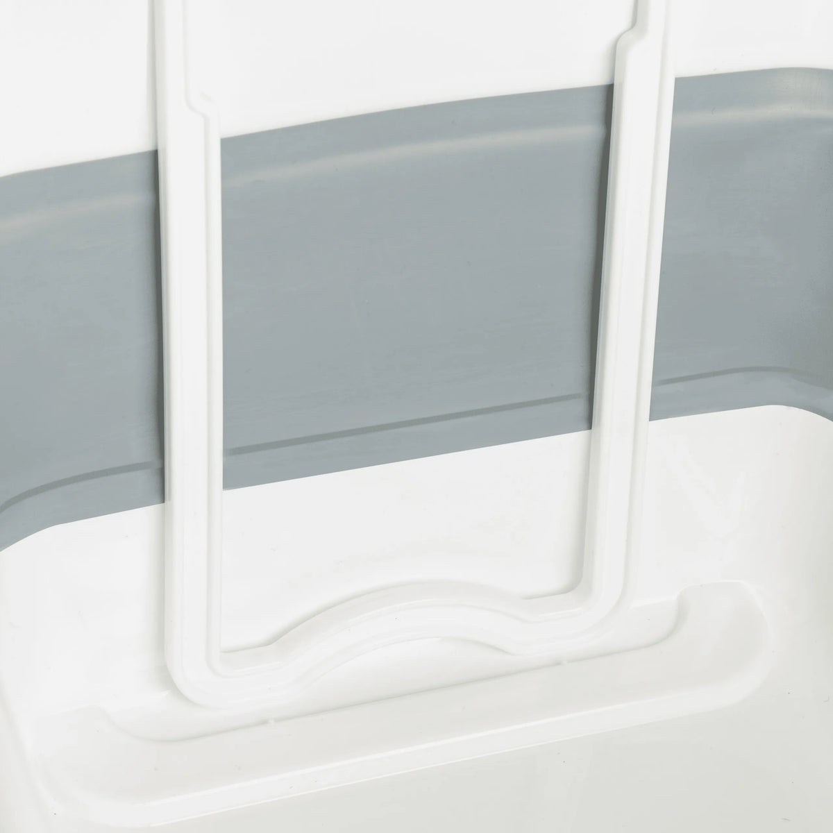 Éléments pliables blancs et paroi latérale grise du conteneur pliable CLEAN SILW de hjh OFFICE