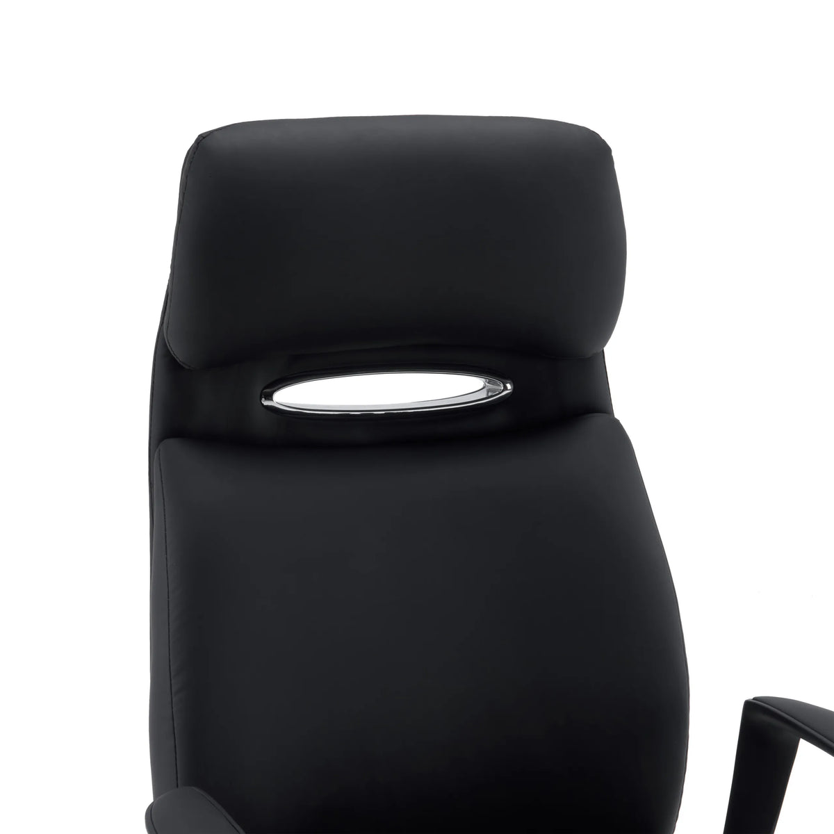 Appui-tête avec détail couleur chrome du Siège de direction de qualité professionnelle VELVET ECO de hjh OFFICE