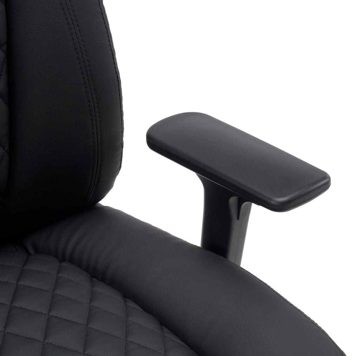 Accoudoir en similicuir noir du siège pivotant XXL Pullmann Gen2 de hjh OFFICE