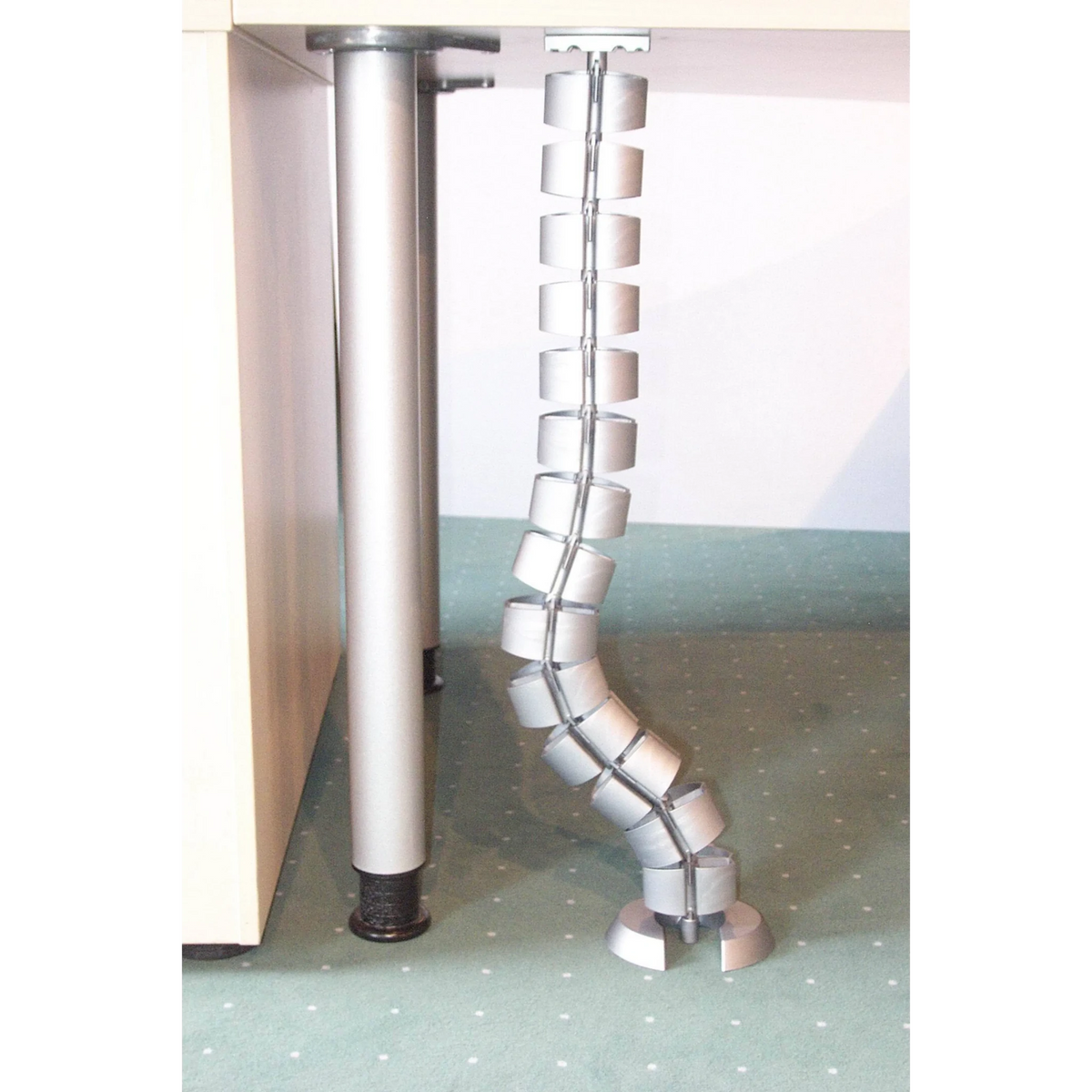 Spirale verticale pour câbles en plastique argentée CKVE de hjh OFFICE PRO