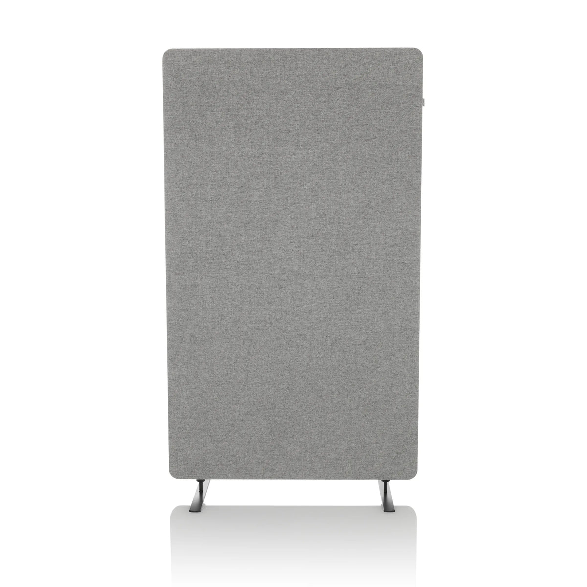 Cloison de séparation FLEXMIUT STAND gris clair avec deux pieds de support de hjh OFFICE – vue à 360° (vue de face 0°)