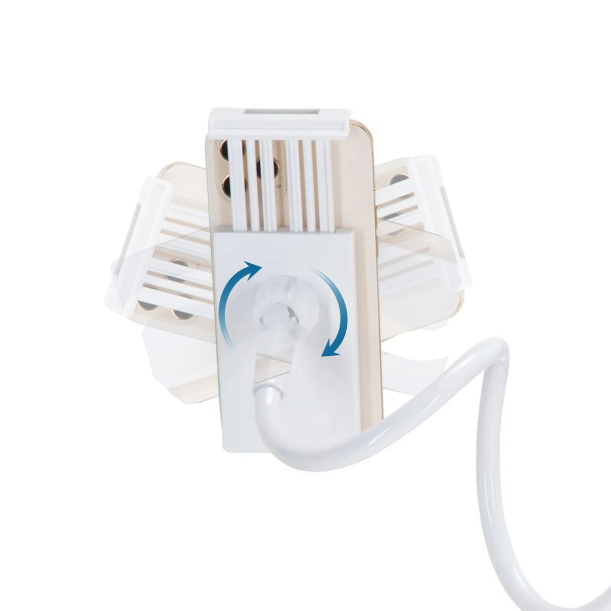 Clip de fixation réglable du Support de téléphone portable & tablette FLEXMOBI I en blanc de hjh OFFICE