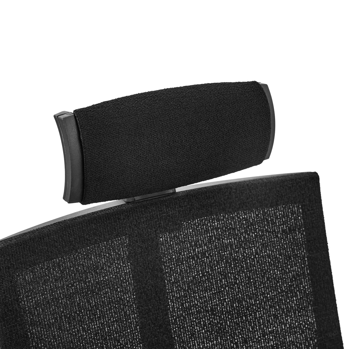 Appui-tête avec housse en maille noire du Siège de bureau de qualité professionnelle PORTO MAX HIGH I de hjh OFFICE