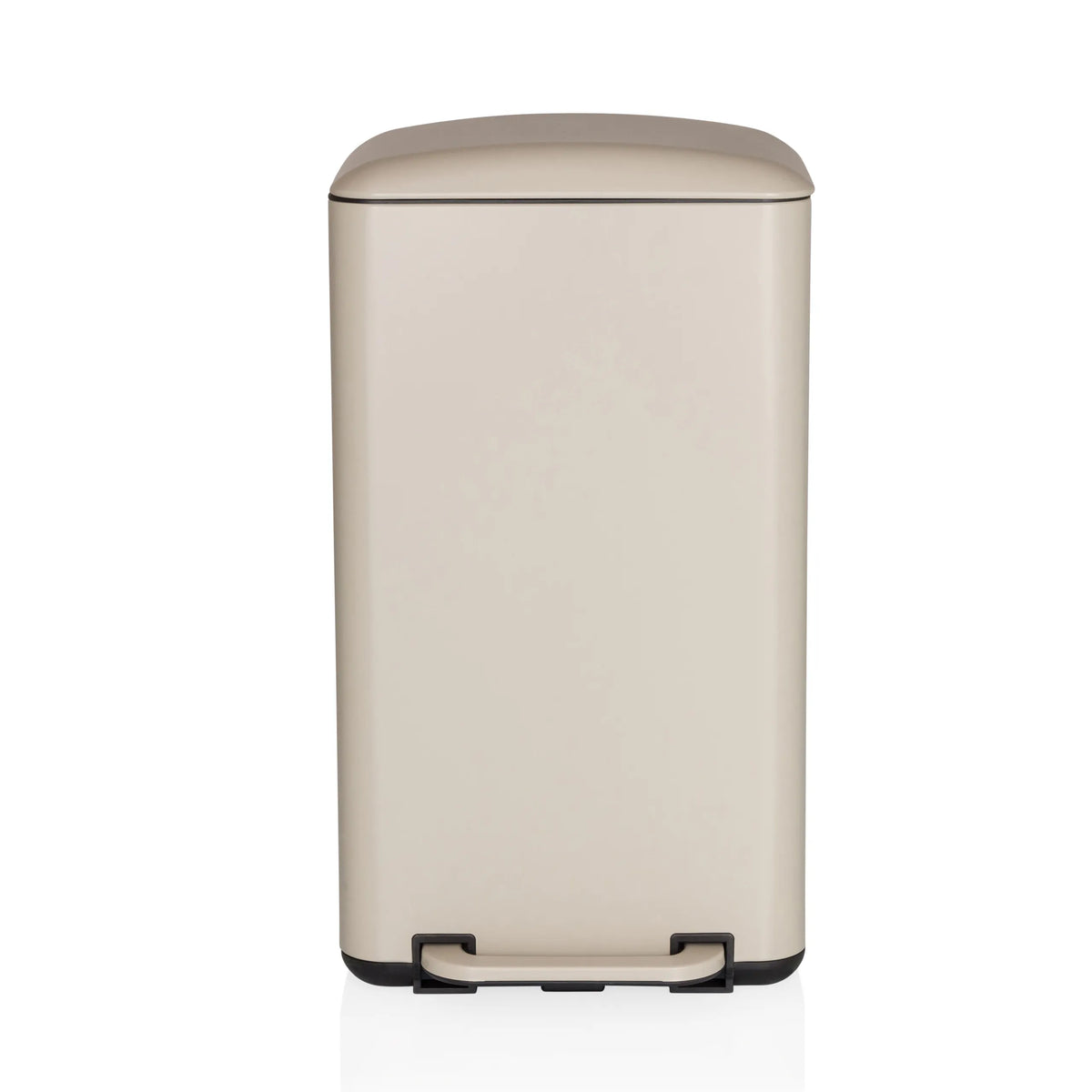 Poubelle beige CLEAN BEVA d'une capacité de 30 litres avec pédale de hjh OFFICE