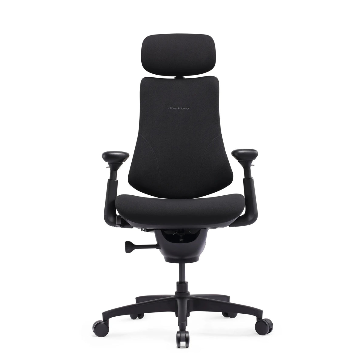 Siège de bureau haut de gamme LiberNovo Omni SE noir avec appui-tête et accoudoirs réglables de Libernovo