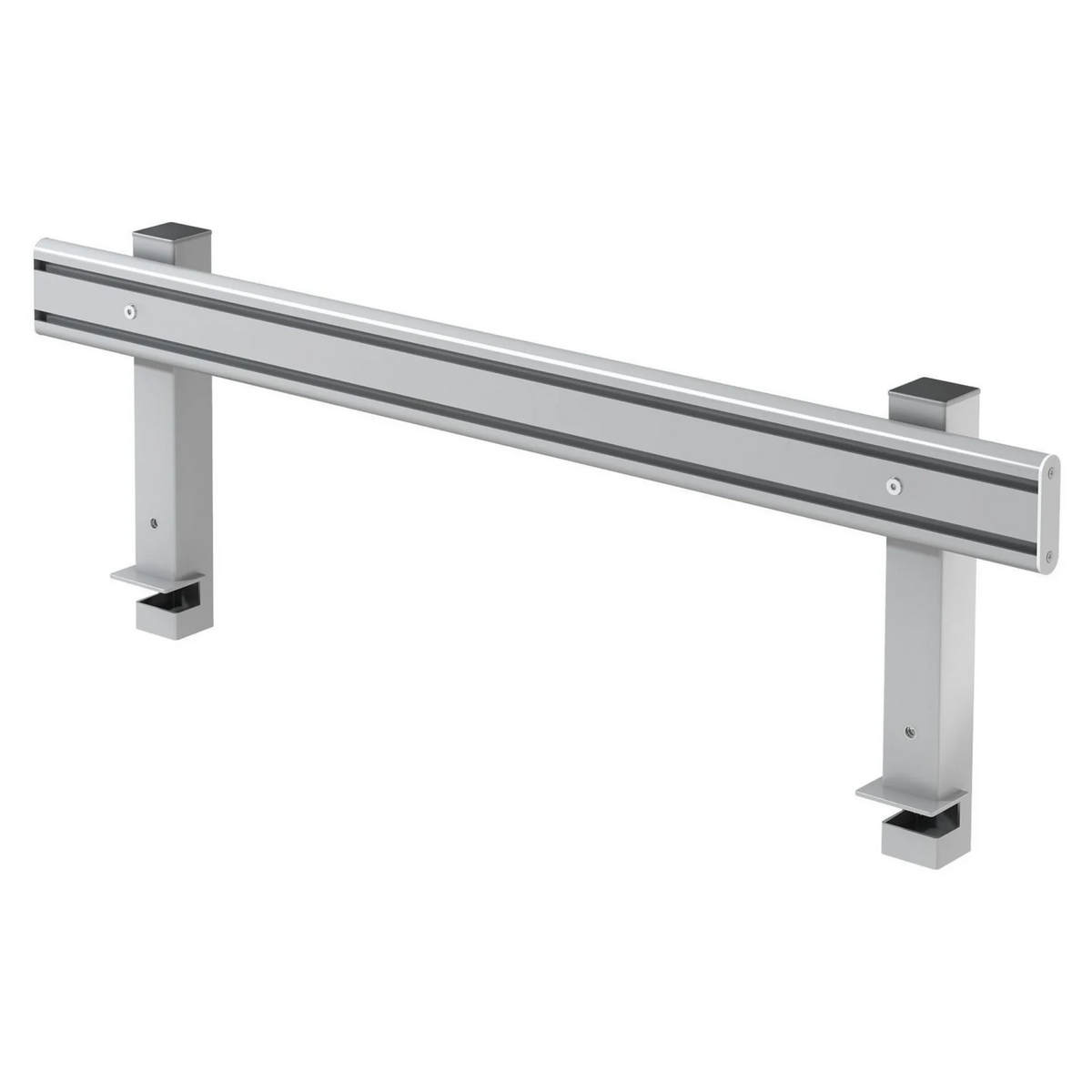 Rail d'organisation argenté ORG en métal avec deux supports stables de hjh OFFICE PRO
