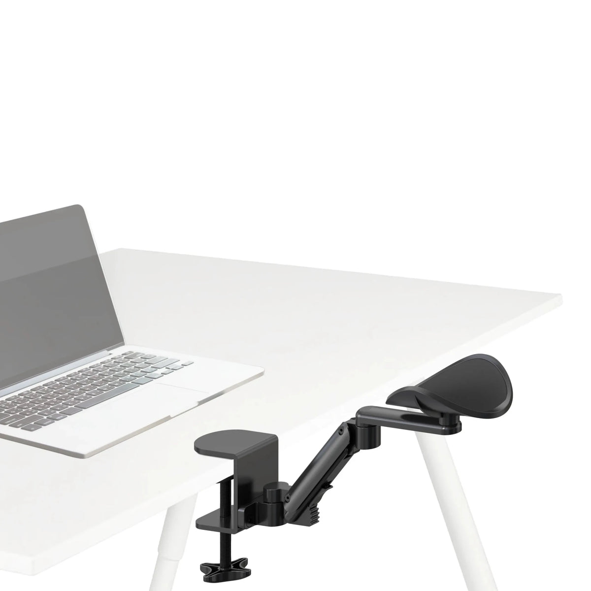 Accoudoir noir RELEX RT1 avec fixation de table et bras articulé réglable de hjh OFFICE