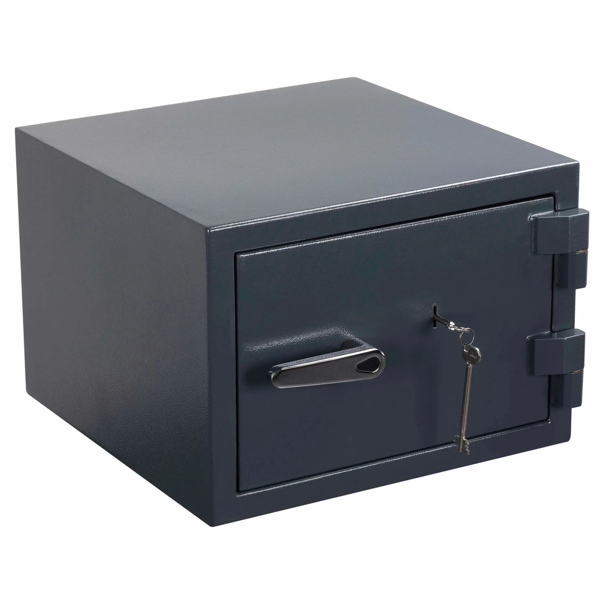 Coffre-fort Safe Compact Pro anthracite avec une poignée de porte et deux clés de hjh OFFICE