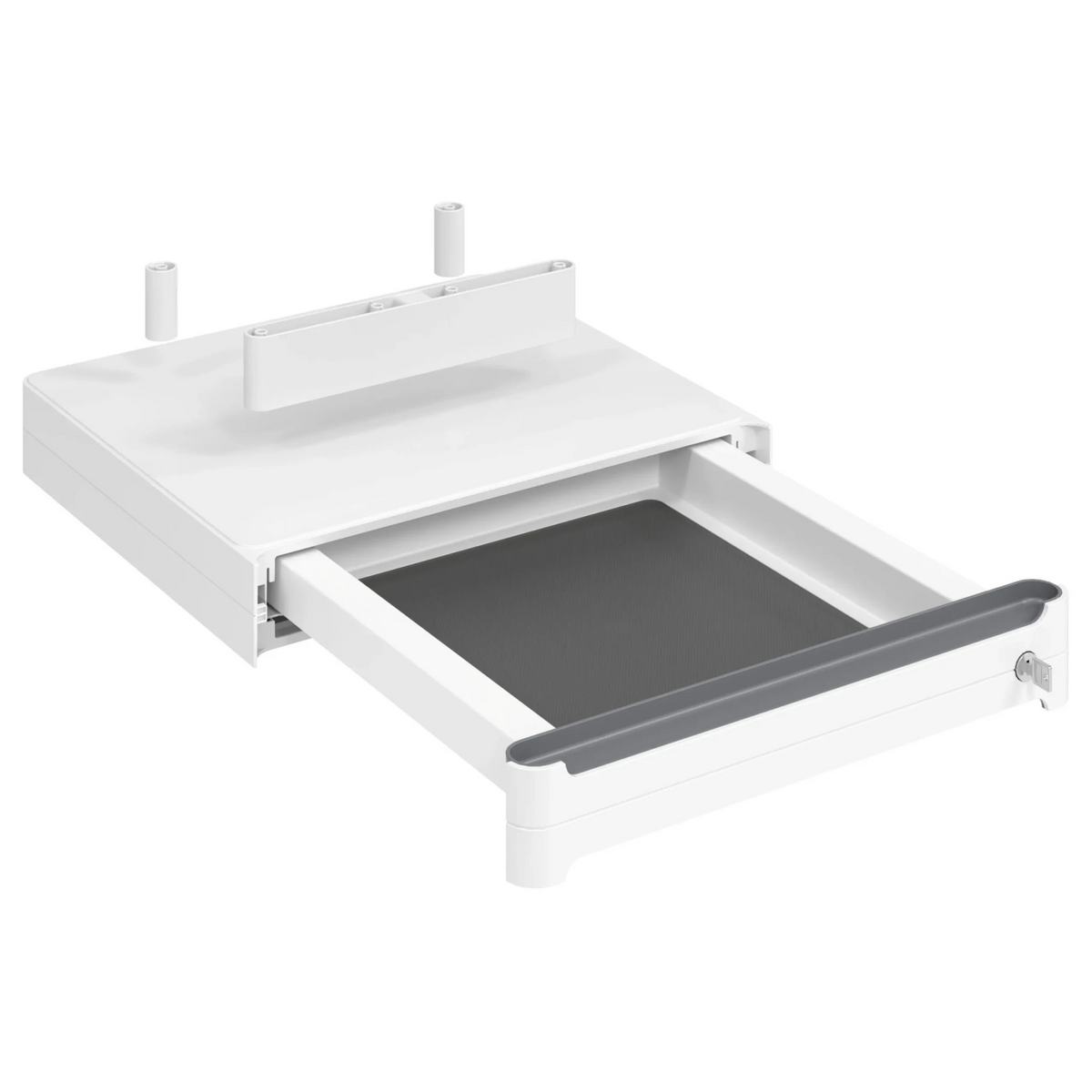 Tiroir sous plan blanc UCBS avec insert de fond gris et fonction soft-stop de hjh OFFICE PRO