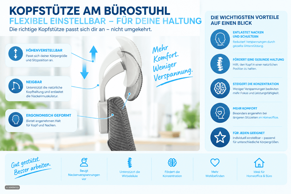 kopfstütze bürostuhl - buerostuhl24