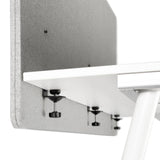 Clips de fixation d'une cloison de table FLEXMIUT D 160 en gris clair chiné de hjh OFFICE