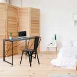 Bureau pliant noir EASY UP MULTI aux dimensions 100 x 50 cm de hjh OFFICE