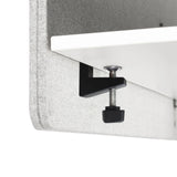 Fixation par vis de la Cloison de table FLEXMIUT D SIDE en gris clair de hjh OFFICE