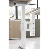 Console blanche avec pied de support de la plaque d'extension LA92 C de hjh OFFICE PRO