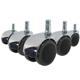 5x ROLO LUX 11mm/50mm Sols durs - Roulettes 