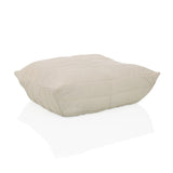 Poufs Sitzolo Podi beiges avec housse en tissu côtelé de hjh LIVING – vue à 360° (vue de trois quarts avant 30°)
