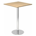 BISTRO H88Q C | Table haute | 80 x 80 | Chromé - Système de tables conférence 