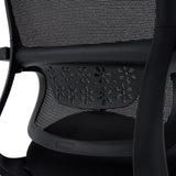 Cadre en plastique perforé du dossier de la chaise cantilever Ergomy Meet en noir de hjh OFFICE
