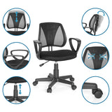 Chaise pivotante pour des enfants KIDDY CD en noir avec dossier réglable et vérin à gaz de hjh OFFICE